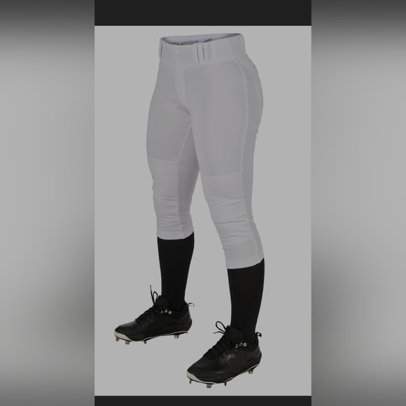 New CHAMPRO Women's large Standard white Softball Pants. Women L 30-33" waist di - Picture 1 of 11